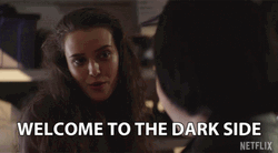 Girl Welcome To The Dark Side GIF