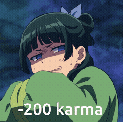 Girl With -200 Karma GIF