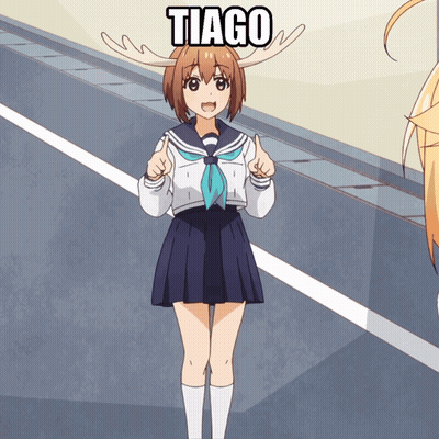 Girl With Antlers Giving Thumbs Up Tiago GIF
