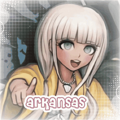 Girl With Arkansas Text GIF