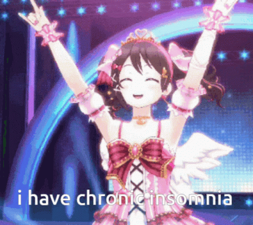 Girl With Arms In Air Insomnia GIF