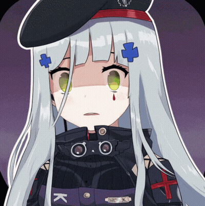 Girl With Badge Saying K GIF