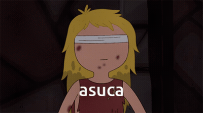 Girl With Bandage On Eyes Asuca GIF