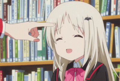 Girl With Bat On Ear Being Pointed At GIF