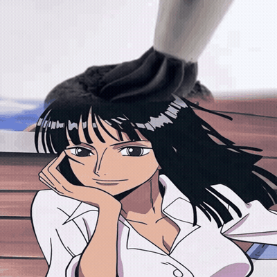 Girl With Black Hair And White Shirt GIF