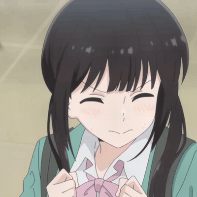 Girl With Black Hair In Green Jacket GIF