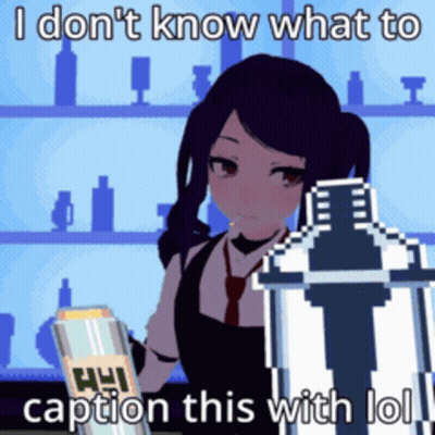 Girl With Black Hair Making Face GIF