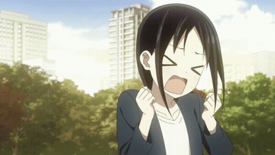 Girl With Black Hair Making Face GIF