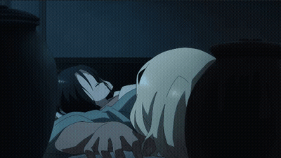 Girl With Black Hair Sleeping GIF
