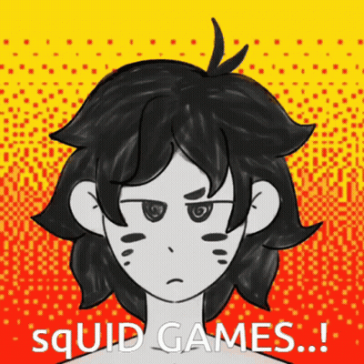 Girl With Black Hair Squid Games GIF