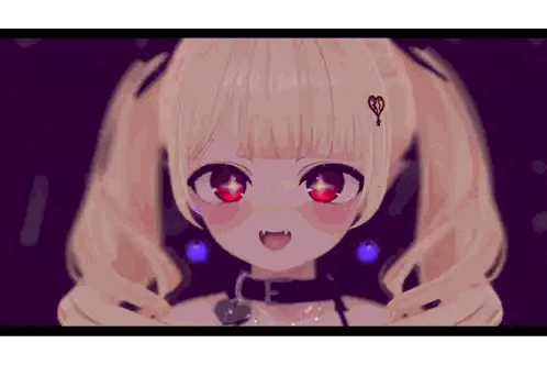 Girl With Blonde Hair And Heart Sticker