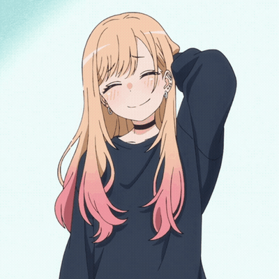Girl With Blonde Hair and Pink Highlights in Black Shirt