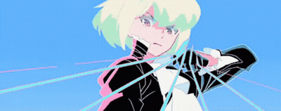 Girl With Blonde Hair Holding Sword GIF