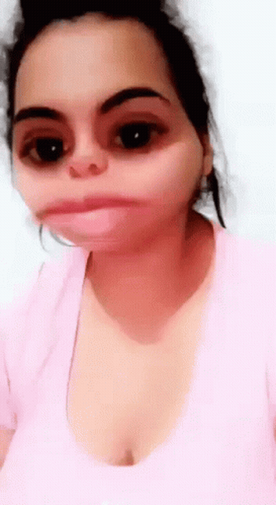 Girl With Blonde Hair Saying Me Core GIF