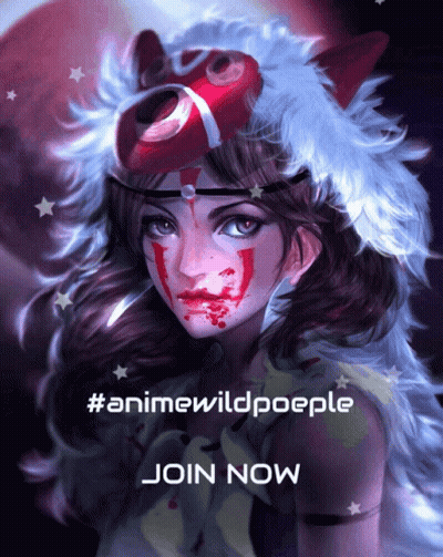 Girl With Blood On Face Saying Join Now GIF