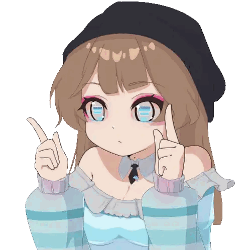 Girl With Blue Eyes Giving Thumbs Up Sticker
