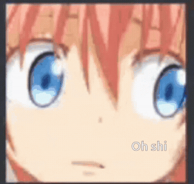 Girl With Blue Eyes Saying Oh Shi GIF