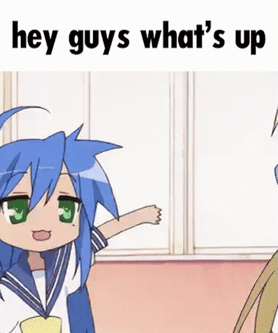 Girl With Blue Hair And Green Eyes At Window GIF