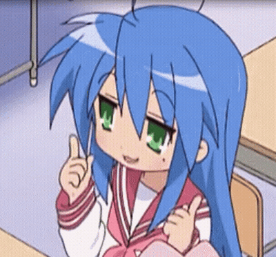 Girl With Blue Hair And Green Eyes Thumbs Up GIF