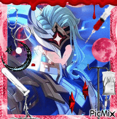 Girl With Blue Hair And Syringe Picmix GIF