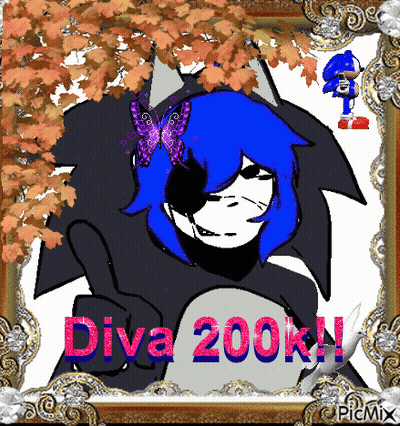 Girl With Blue Hair Diva 200K GIF