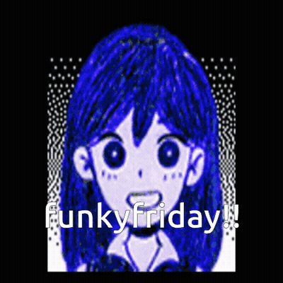 Girl With Blue Hair Funky Friday GIF