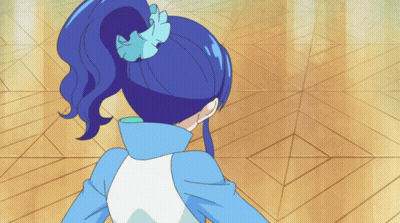 Girl With Blue Hair GIF