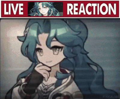 Girl With Blue Hair Saying Live Reaction GIF