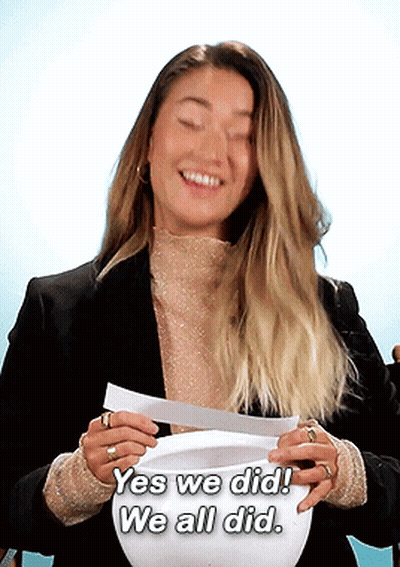Girl With Blue Hair Saying Yes Yes I Agree GIF