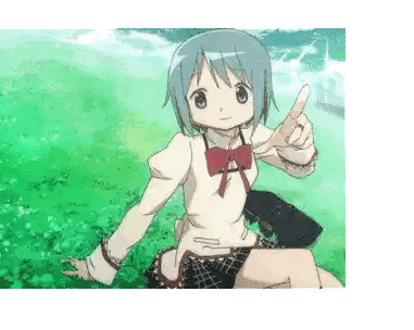 Girl With Blue Hair Thumbs Up Sticker
