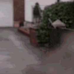 Girl With Bonnet Peeking GIF