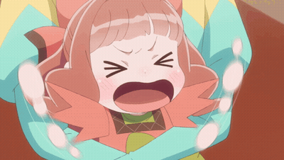 Girl With Bow Crying Mouth Open GIF