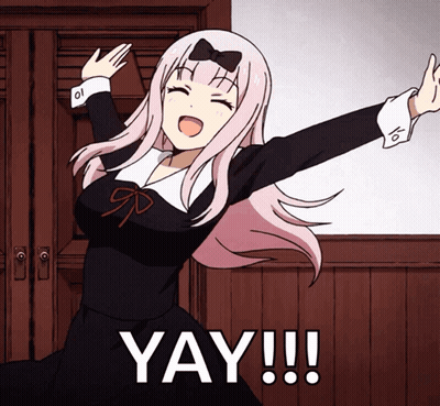 Girl With Bow Dancing Yay GIF