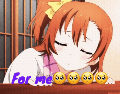 Girl With Bow Saying For Me GIF