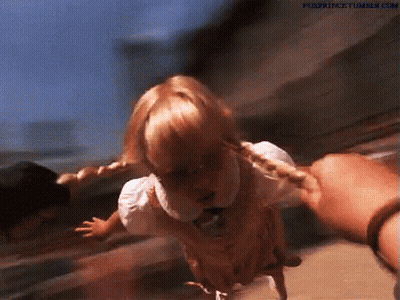 Girl With Braids Being Held GIF
