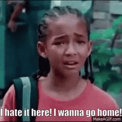 Girl With Braids Crying I Hate It Here GIF