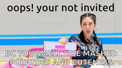 Girl With Braids Holding Born Awesome Sign GIF