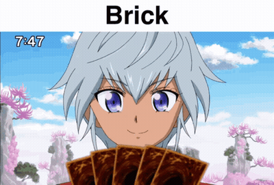 Girl With Brick On Top GIF