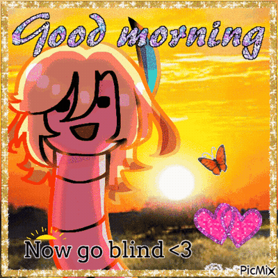 Girl With Butterfly Good Morning Now Go Blind <3 GIF