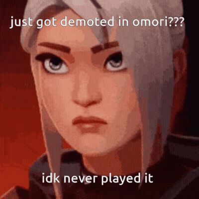 Girl With Caption Just Got Demoted In Omori GIF