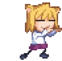 Girl With Cat Ear Sticker
