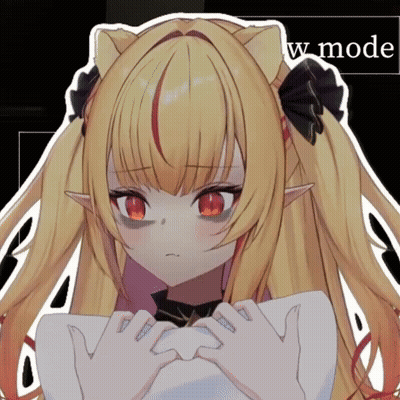 Girl With Cat Ear And Bow In Hair GIF