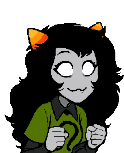 Girl With Cat Ear And Green Shirt Sticker