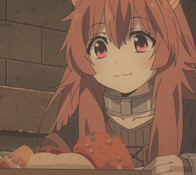 Girl With Cat Ear Eating