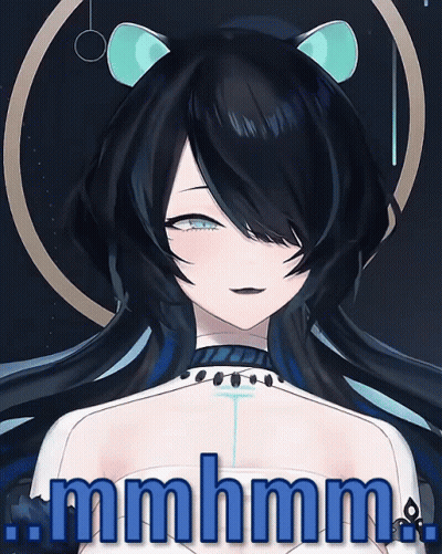 Girl With Cat Ear Saying Mmmm GIF