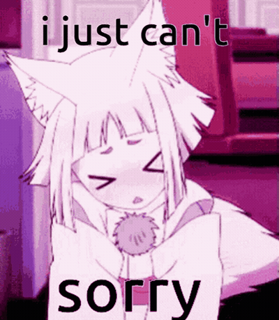 Girl With Cat Ear Saying Sorry GIF