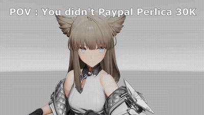Girl With Cat Ear Saying You Didn't PayPal Perlica 30K GIF