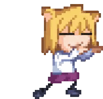 Girl With Cat Ears Sticker