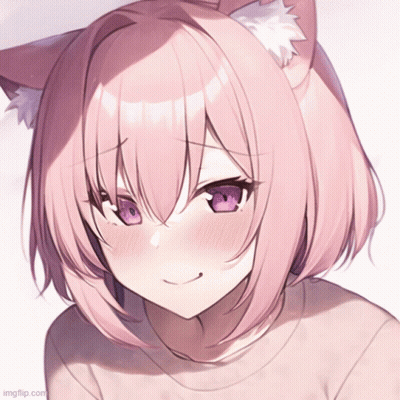 Girl With Cat Ears Close Up GIF