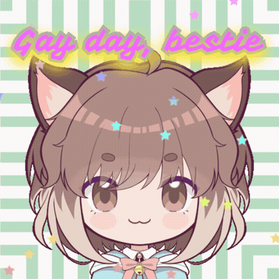 Girl With Cat Ears Gay Day Besties GIF